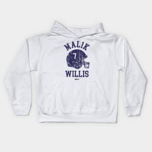 Malik Willis Tennessee Helmet Font Kids Hoodie